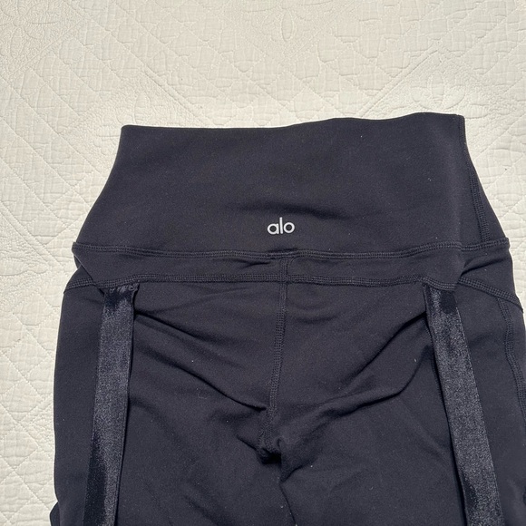 Alo Strappy Bandage Mesh Black Leggings - Women’s Small - Picture 7 of 7